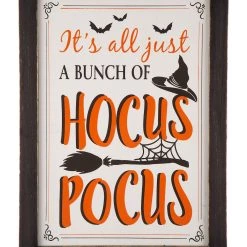 Discount 🥰 Glitzhome® 🧛 Halloween Wooden Sanding Easel Sign Décor ✨ -Glitzhome Sales D250346S 4