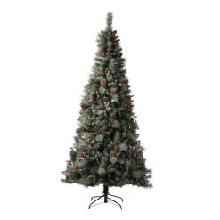 Cheap 😍 7.5ft. Pre-Lit Pine Artificial 🎁 Christmas Tree, Warm White LED Lights by Glitzhome ⌛ -Glitzhome Sales D251159S 4