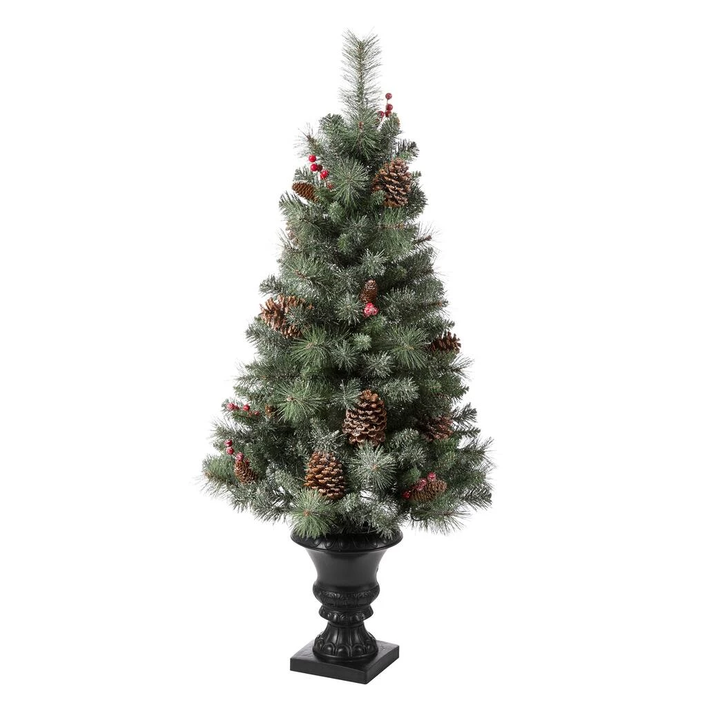 Cheap π 4ft. Pre-Lit Artificial π Christmas Tree Set, Warm White LED Lights by Glitzhome π 9 Cheap π 4ft. Pre-Lit Artificial π Christmas Tree Set, Warm White LED Lights by Glitzhome π - Image 7