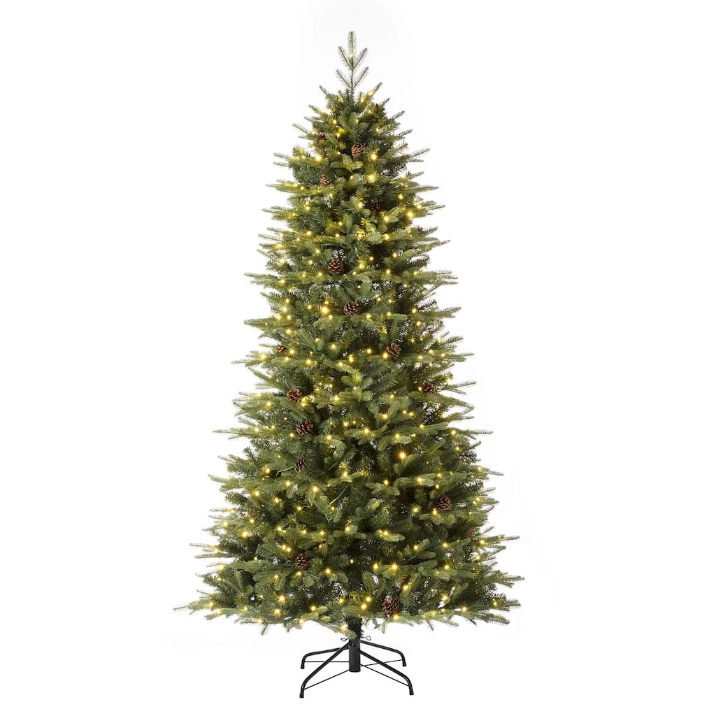 Buy π₯° 7ft. Pre-Lit Fir Artificial π Christmas Tree, Color Changing LED Lights by Glitzhome π 3 Buy π₯° 7ft. Pre-Lit Fir Artificial π Christmas Tree, Color Changing LED Lights by Glitzhome π