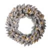 Coupon 😉 Glitzhome® 24" LED Snow Flocked ❄ Christmas Wreath 🎁