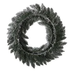 Coupon 😉 Glitzhome® 24" LED Snow Flocked ❄ Christmas Wreath 🎁 -Glitzhome Sales D251183S 5