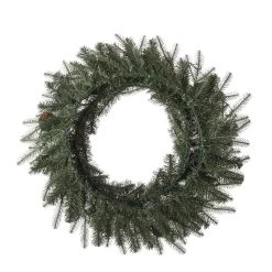 Best deal ⭐ Glitzhome® 24" LED Greenery & Pinecone 🔔 Christmas Wreath 🧨 -Glitzhome Sales D251184S 4
