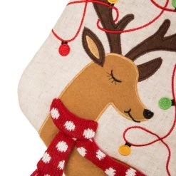 Cheap 🎁 Glitzhome® 21" LED Reindeer 🎄 Christmas Stockings, 2ct. ✨ -Glitzhome Sales D252853S 7