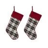 Best reviews of 🧨 Glitzhome® 20" Black & White Plaid Stockings, 2ct. 🌟