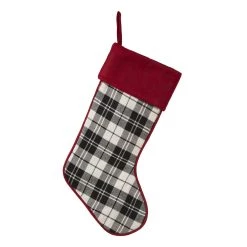Best reviews of 🧨 Glitzhome® 20" Black & White Plaid Stockings, 2ct. 🌟 -Glitzhome Sales D252854S 4