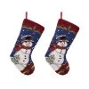 Coupon ⭐ Glitzhome® 19" Snowman 🎁 Christmas Stockings, 2ct. ✨ -Glitzhome Sales D252862S 1