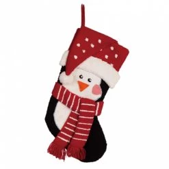 Budget 🎉 Glitzhome® 19" Penguin 🎄 Christmas Stockings, 2ct. 👍 -Glitzhome Sales D252867S 3
