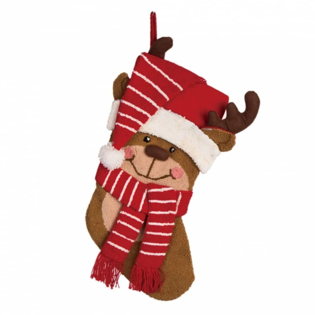 Flash Sale ✔️ Glitzhome® 19" Reindeer Stockings, 2ct. ✔️ 5 Flash Sale ✔️ Glitzhome® 19" Reindeer Stockings, 2ct. ✔️ - Image 3