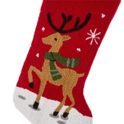 Best deal 🛒 Glitzhome® 20" Red Reindeer Stockings, 2ct. ❤️ -Glitzhome Sales D252891S 4