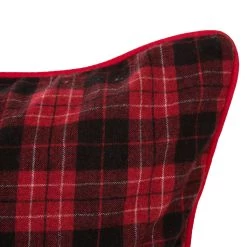 Best Sale 😍 Glitzhome® Red & Black Plaid Pillow Covers, 2ct. 🤩 -Glitzhome Sales D252904S 5