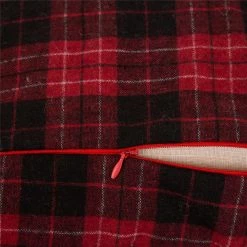 Best Sale 😍 Glitzhome® Red & Black Plaid Pillow Covers, 2ct. 🤩 -Glitzhome Sales D252904S 6