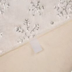 Top 10 👏 Glitzhome® White Plush with Snowflake ❄ Christmas Stocking & Tree 👗 Skirt Set 🌟 -Glitzhome Sales D252906S 8