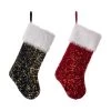 New ✨ Glitzhome® Red & Navy Blue Sequin ❄ Christmas Stocking ✨ -Glitzhome Sales D252911S 1