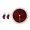 Discount ❤️ Glitzhome® Red Sequin 🎁 Christmas Stocking & Tree 👗 Skirt Set 🛒 -Glitzhome Sales D252912S 1
