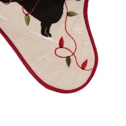 Coupon ✔️ Glitzhome® 21" Dachshund Fabric 🎄 Christmas Stocking ✔️ -Glitzhome Sales D252946S 5