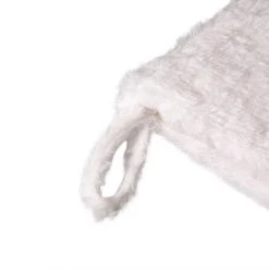 Wholesale 👏 Glitzhome® 21" White Plush with Snowflake ❄ Christmas Stocking 🤩 -Glitzhome Sales D252957S 3