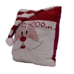 Wholesale 👏 Glitzhome® 14" Hooked 3D Santa Pillow 👍 -Glitzhome Sales D252964S 3