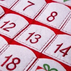 Best Sale 🌟 Glitzhome® 36" Felt 3D Oversized Santa Count Down Stocking 🧨 -Glitzhome Sales D252967S 4