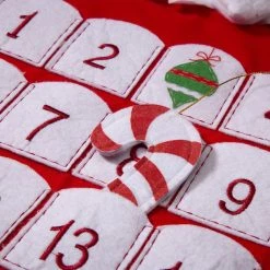 Best Sale 🌟 Glitzhome® 36" Felt 3D Oversized Santa Count Down Stocking 🧨 -Glitzhome Sales D252967S 5