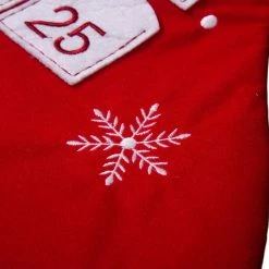 Best Sale 🌟 Glitzhome® 36" Felt 3D Oversized Santa Count Down Stocking 🧨 -Glitzhome Sales D252967S 6