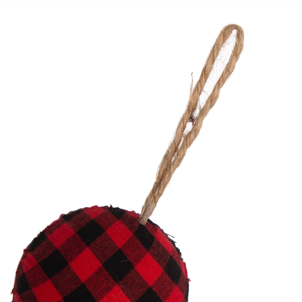 Top 10 😍 Glitzhome® 6.5ft. Red & Black Plaid Fabric Ball Garland 🔥 8 Top 10 😍 Glitzhome® 6.5ft. Red & Black Plaid Fabric Ball Garland 🔥 - Image 6