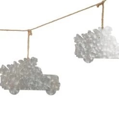 Best deal 🔔 Glitzhome® 6ft. Metal Red Truck with Tree Garland 🎉 -Glitzhome Sales D253597S 6