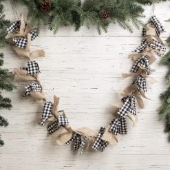 Cheap π Glitzhome® 6ft. Black & White Plaid Fabric Linen Garland 𧨠10 Cheap π Glitzhome® 6ft. Black & White Plaid Fabric Linen Garland 𧨠-Glitzhome Sales D253598S 2