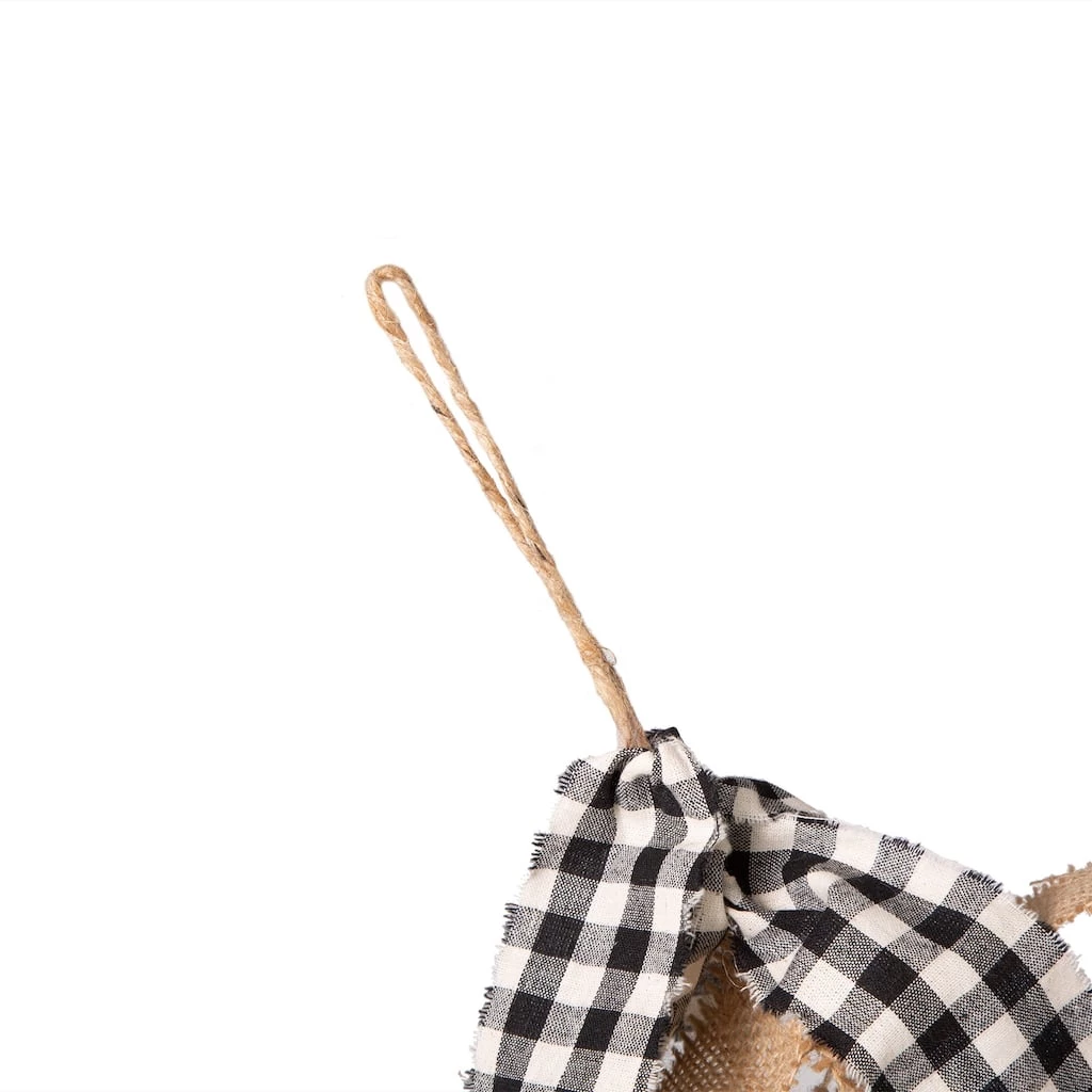 Cheap π Glitzhome® 6ft. Black & White Plaid Fabric Linen Garland 𧨠7 Cheap π Glitzhome® 6ft. Black & White Plaid Fabric Linen Garland 𧨠- Image 5