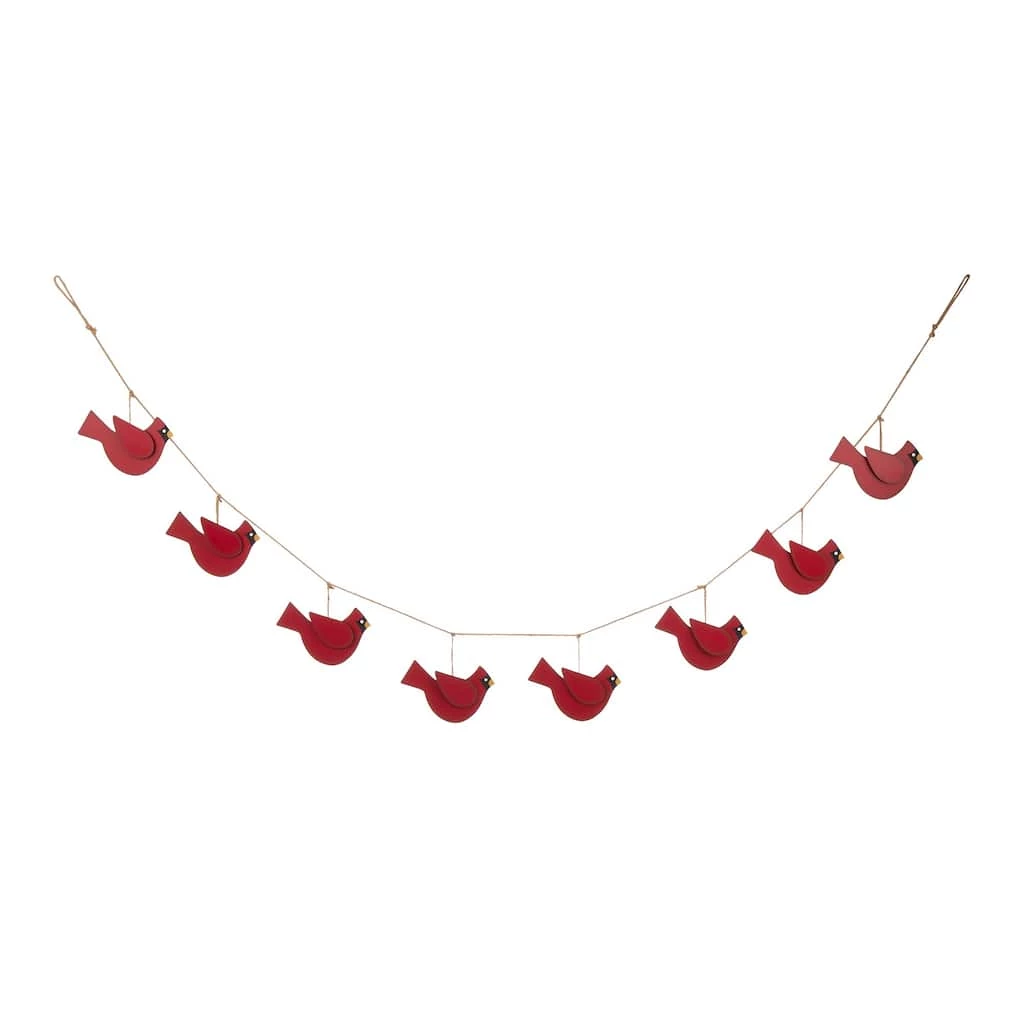 Flash Sale π₯ Glitzhome® 6ft. Metal π Christmas Cardinal Garland π 3 Flash Sale π₯ Glitzhome® 6ft. Metal π Christmas Cardinal Garland π