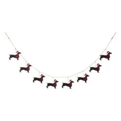 Cheap ✔️ Glitzhome® 6ft. Metal 🎄 Christmas 🐶 Dog Garland 🧨