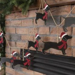 Cheap ✔️ Glitzhome® 6ft. Metal 🎄 Christmas 🐶 Dog Garland 🧨 -Glitzhome Sales D253602S 4