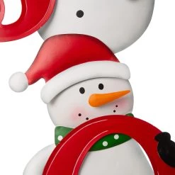 Wholesale 🥰 Glitzhome® 48" JOY Snowman Yard Stake, Horizontal or Vertical 🎁 -Glitzhome Sales D254126S 5