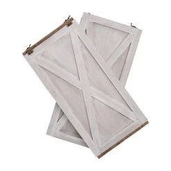 Budget 🌟 Glitzhome® 22" Washed White Wooden Tree Collar 👏 -Glitzhome Sales D254131S 6