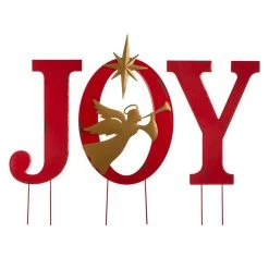 Best Sale 💯 Glitzhome® 36" JOY Angel Yard Stake, Wall or Standing Décor 🎉