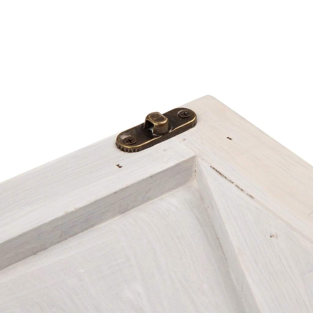 Budget π Glitzhome® 26" Washed White Wooden Tree Collar π 8 Budget π Glitzhome® 26" Washed White Wooden Tree Collar π - Image 6