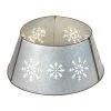 Best deal 👏 Glitzhome® 21" Snowflake Diecut Metal Tree Collar with Light String ⌛ -Glitzhome Sales D254138S 1