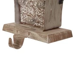 Promo π― Glitzhome® 7.5" Pre-Lit Marquee Wooden Metal LED Gift Box Stocking Holder, 2ct. π 16 Promo π― Glitzhome® 7.5" Pre-Lit Marquee Wooden Metal LED Gift Box Stocking Holder, 2ct. π -Glitzhome Sales D254143S 7