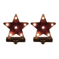 Best deal π Glitzhome® 7.5" Marquee LED Star Stocking Holder, 2ct. π§¨