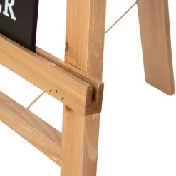 Cheap 🔔 Glitzhome® 32" Double-Sided Wooden Easel Accent with Changeable Board 🌟 -Glitzhome Sales D254151S 7