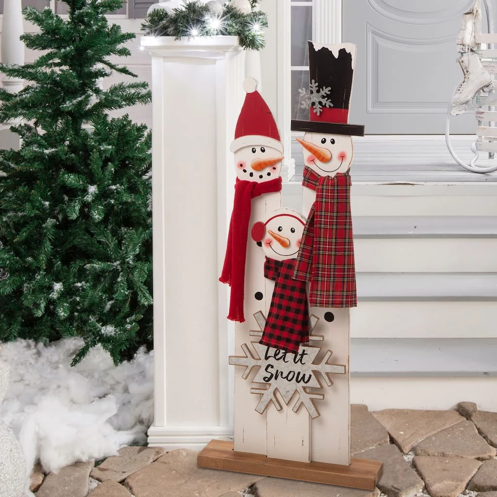 Flash Sale π Glitzhome® 35" Wooden Snowman Family Porch Sign β¨ 4 Flash Sale π Glitzhome® 35" Wooden Snowman Family Porch Sign β¨ - Image 2