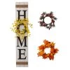Brand new 😍 Glitzhome® 42" Wooden Home Porch Sign with Changeable Wreaths 🎁 -Glitzhome Sales D254159S 11