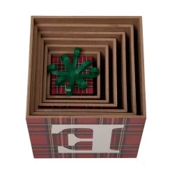 Budget ⭐ Glitzhome® 3.5ft. Wooden Plaid Believe Porch Décor 🎉 -Glitzhome Sales D254160S 8