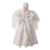 Cheap ❤️ Glitzhome® 16" White Faux Fur 🔔 Christmas Angel Tree Topper 💯