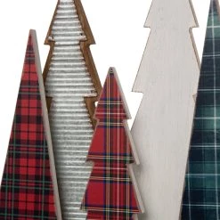 Cheapest 🤩 Glitzhome® 14" Wooden ❄ Christmas Tree Table Décor ❤️ -Glitzhome Sales D254176S 6