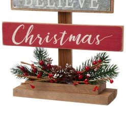 Flash Sale 🤩 Glitzhome® 20" Wooden 🎄 Christmas Tree Sign 👍 -Glitzhome Sales D254178S 5