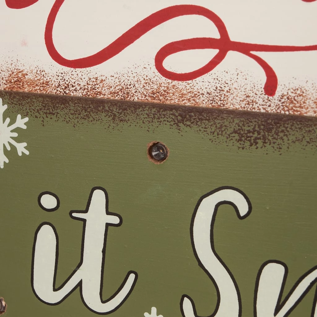 Wholesale π Glitzhome® 12" LED Wooden Block Holiday Word Sign π 5 Wholesale π Glitzhome® 12" LED Wooden Block Holiday Word Sign π - Image 3