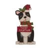 Brand new 🤩 Glitzhome® 16" Wooden 🐕 Dog 🎅 Christmas Décor Accent 👍 -Glitzhome Sales D254183S 1