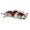 Deals ✔️ Glitzhome® 24" Glittered Berry & Ornament Candle Holder 🥰 -Glitzhome Sales D254184S 1