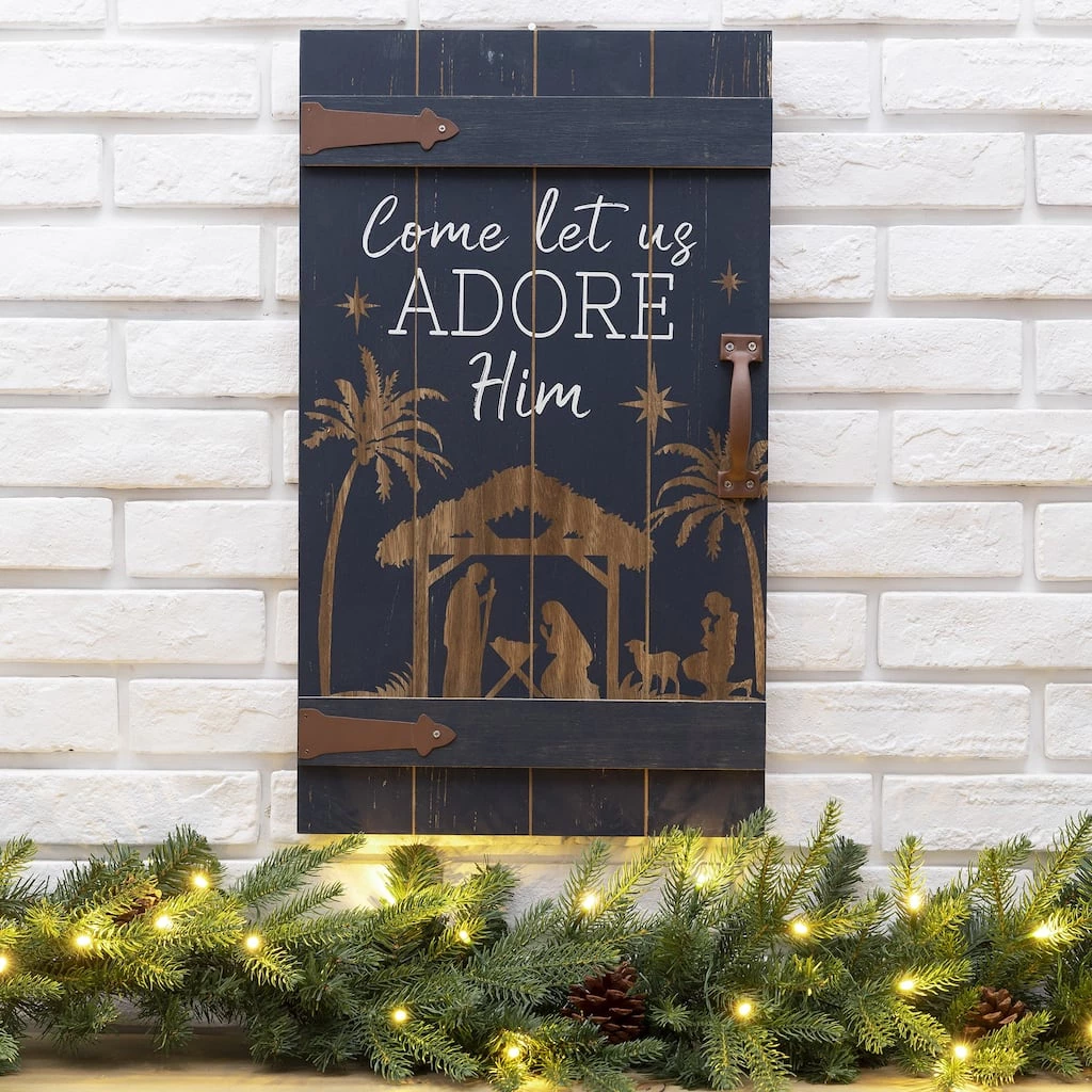 Promo π Glitzhome® Wooden Nativity Wall Décor Accent π₯ 4 Promo π Glitzhome® Wooden Nativity Wall Décor Accent π₯ - Image 2